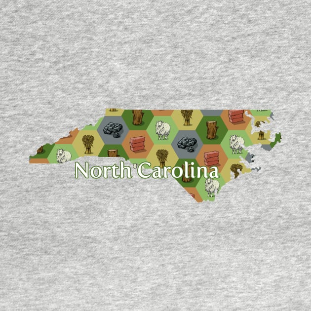 North Carolina State Map Board Games by adamkenney